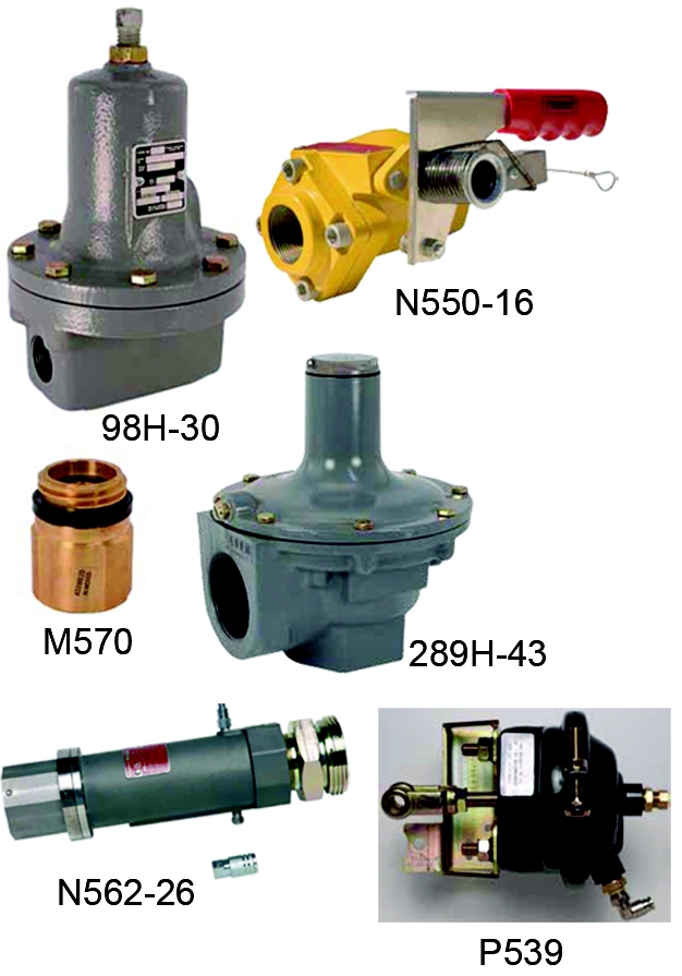 Male Lift Truck Connector - Alternate Valves